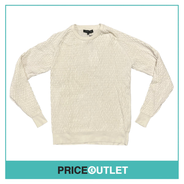 Jonathan Saunders - White Bubble Crew Neck Jumper - Size S - BRAND NEW WITH TAGS