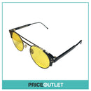 Yellow Lens Black & Gold Frame Pilot's Sunglasses RRP £325