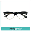 Clear Lens Black & Clear Frame Glasses RRP £325