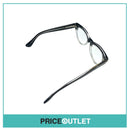 Clear Lens Black & Clear Frame Glasses RRP £325