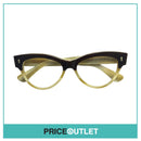 Clear Lens Brown & Cream Pattern Frame Glasses RRP £325