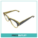 Clear Lens Brown & Cream Pattern Frame Glasses RRP £325