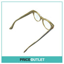 Clear Lens Brown & Cream Pattern Frame Glasses RRP £325