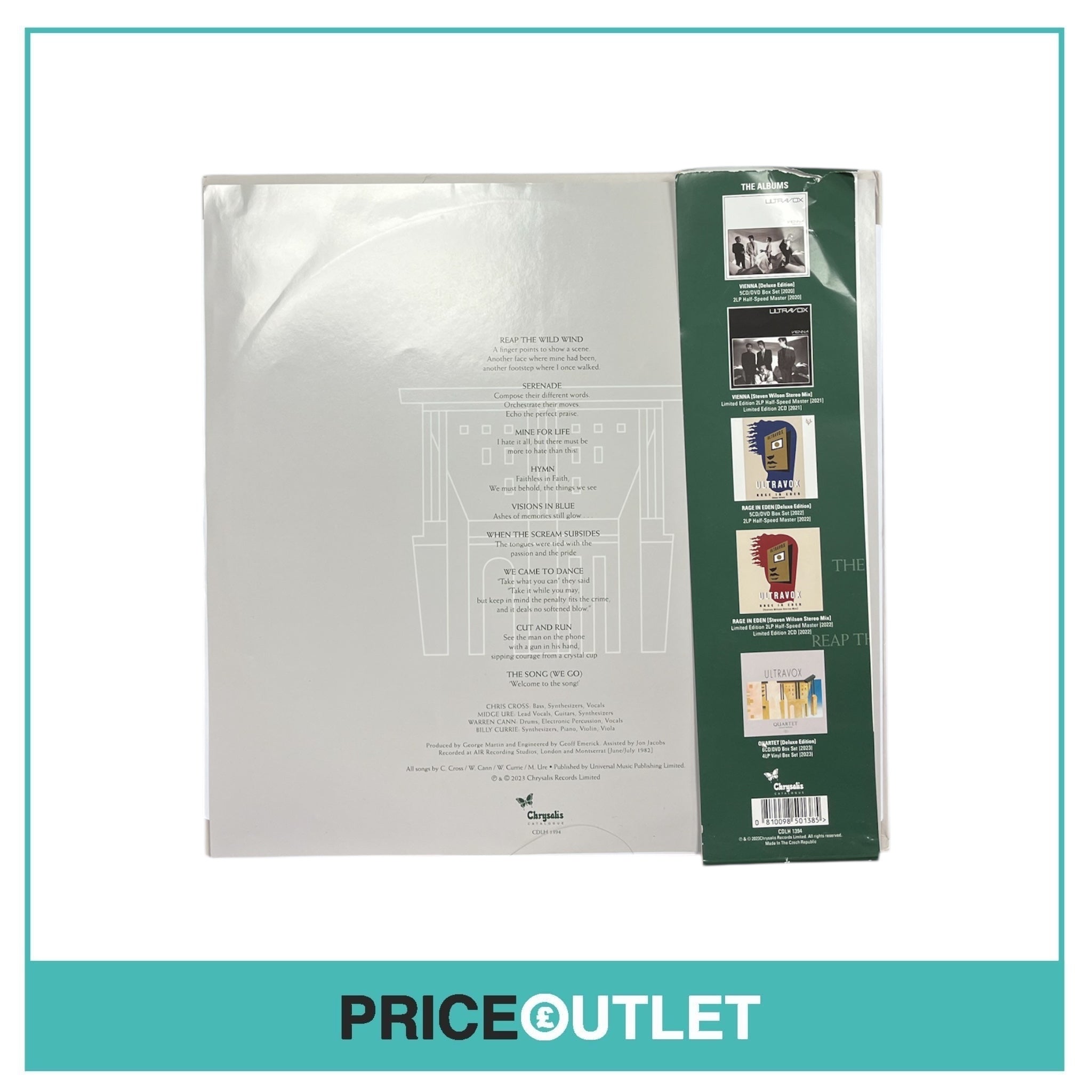 Ultravox - Quartet Vinyl - Deluxe Edition (Damaged)