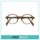 Clear Lens Brown Translucent Round Frame Glasses RRP £325
