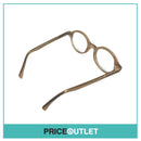 Clear Lens Brown Translucent Round Frame Glasses RRP £325