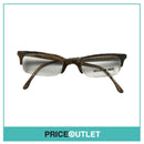 Clear Lens Brown Shimmer Pattern Glasses RRP £325