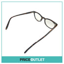Clear Lens Gold & Black Print Frame Glasses RRP £325
