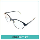 Clear Lens Grey Chrome Shimmer Frame Glasses With Clear Arm Detail RRP £325