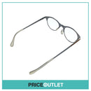 Clear Lens Grey Chrome Shimmer Frame Glasses With Clear Arm Detail RRP £325