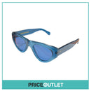 Blue Translucent Frame Sunglasses With Blue Lens RRP £325
