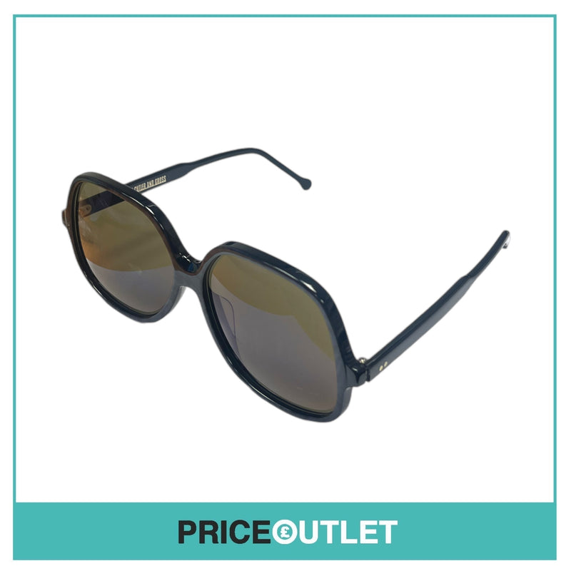 Blue Tinted Lens Blue Animal Print Sunglasses RRP £325