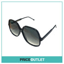 Crack Effect Silver Glitter & Black Frame Sunglasses RRP £325