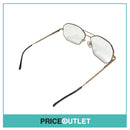 Clear Lens Gold Frame Glasses With Black Detail RRP £325