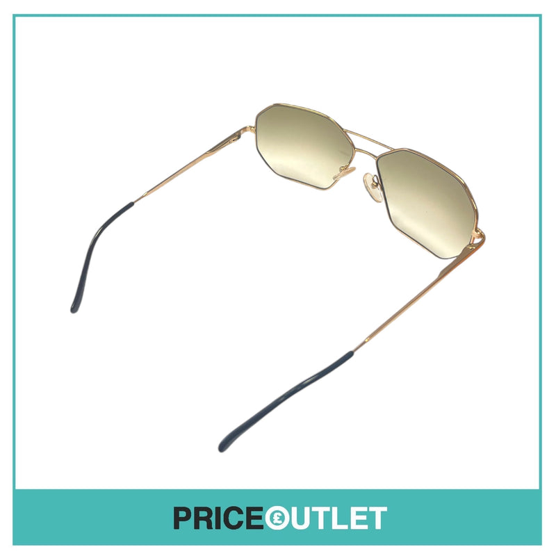 Gold Frame Sunglasses With Black Arm Detail RRP £325