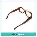 No Lens Translucent Brown Striped Patterned Glasses RRP £325