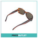 Brown Translucent Striped Pattern Sunglasses RRP £325