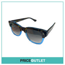 Green Tortoiseshell Pattern Frame Sunglasses With Blue Detail RRP £325