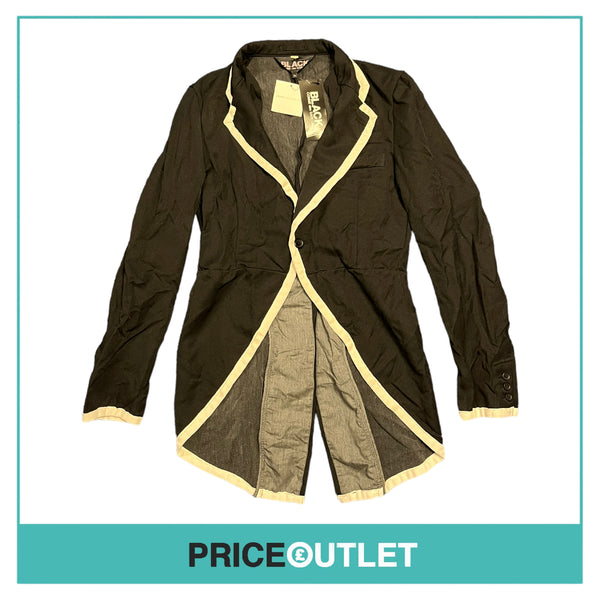 Comme des Garçons Black - Men’s Black Blazer with White Binding - Size M - BRAND NEW WITH TAGS