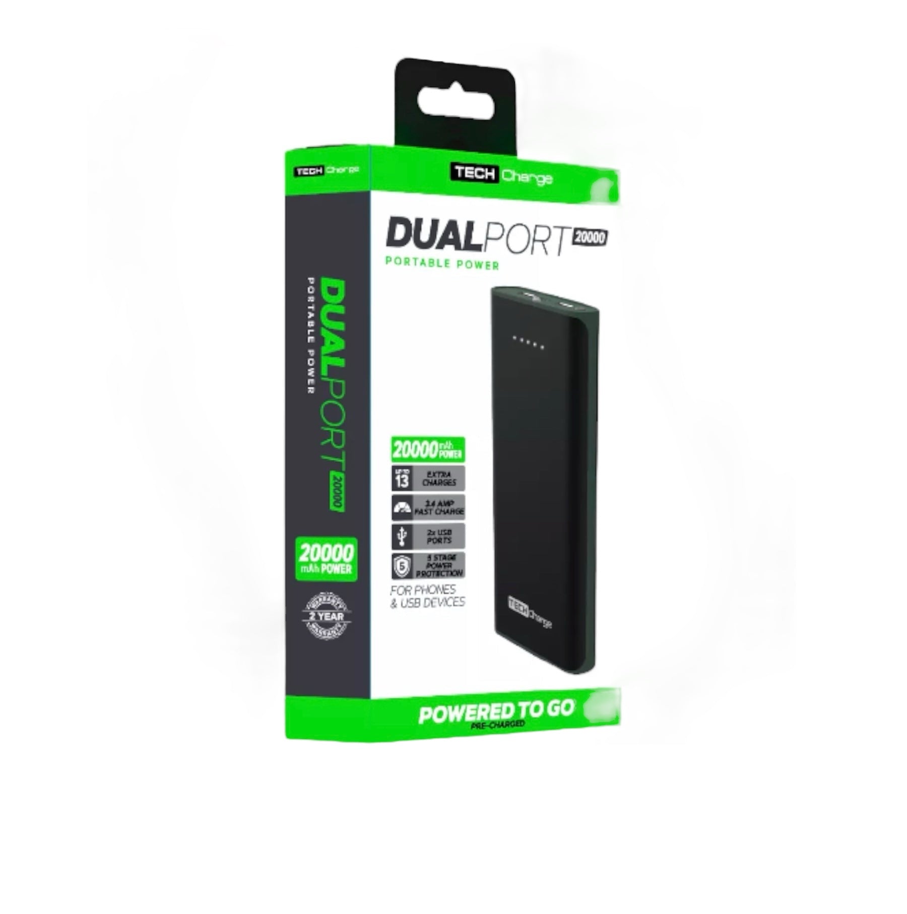 Tech Charge - Dual Port - Fast Charging - BRAND NEW