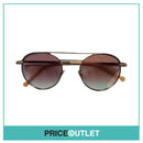 Rose Gold Pilot Sunglasses With Peach Pink Arm Detail RRP £325