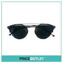 Tortoiseshell Print Round Pilot Sunglasses With Gold Detail RRP £325
