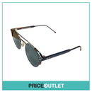 Tortoiseshell Print Round Pilot Sunglasses With Gold Detail RRP £325