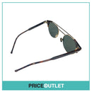 Tortoiseshell Print Round Pilot Sunglasses With Gold Detail RRP £325