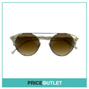 Pearlescent Pattern & Silver Frame Round Pilot Sunglasses £325