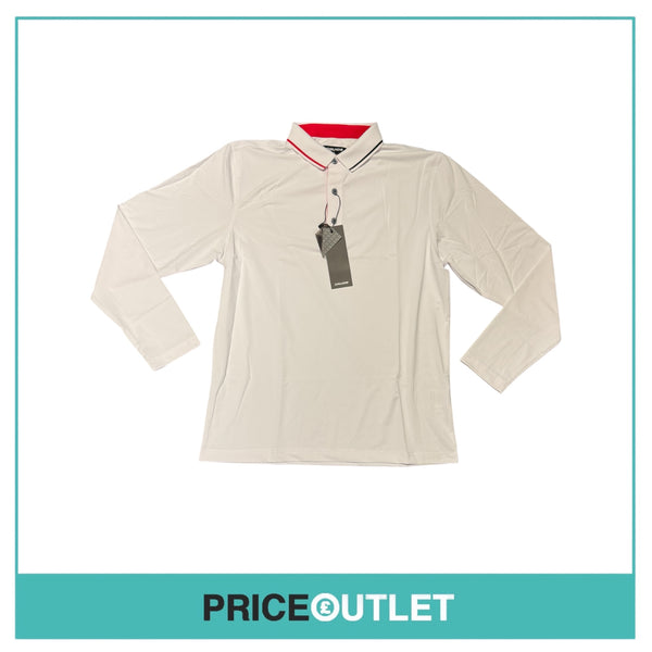 Druids - Long Sleeve Polo In White - XL - Brand New With Tags