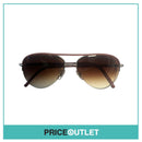 Pink Leather & Silver Frame Pilot Sunglasses RRP £325