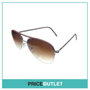 Pink Leather & Silver Frame Pilot Sunglasses RRP £325