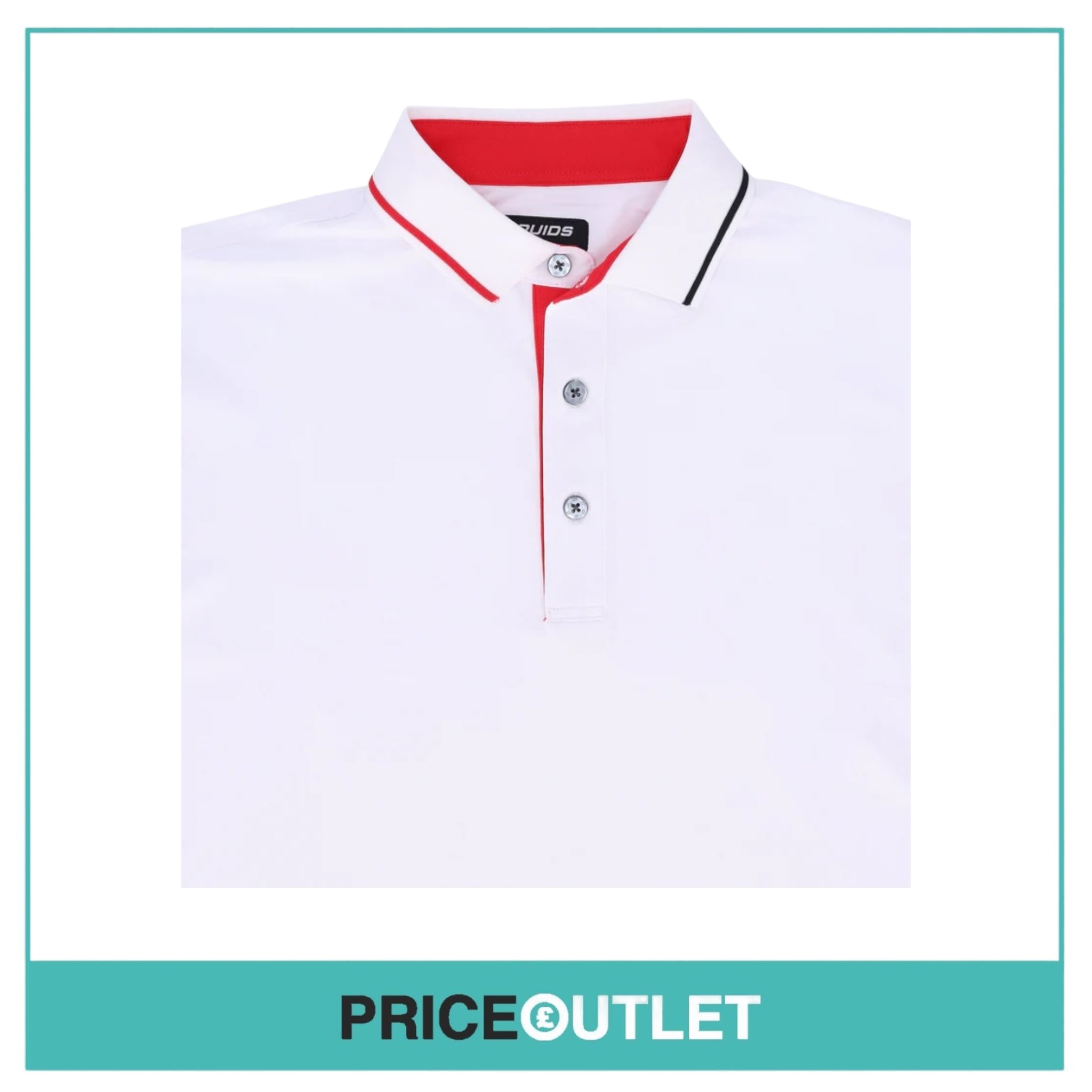 Druids - Short Sleeved Polo In White - XXXL - Brand New With Tags