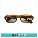Clear Lens Yellow & Brown Shimmer Patterned Glasses RRP £325