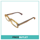 Clear Lens Yellow & Brown Shimmer Patterned Glasses RRP £325
