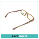 Clear Lens Yellow & Brown Shimmer Patterned Glasses RRP £325