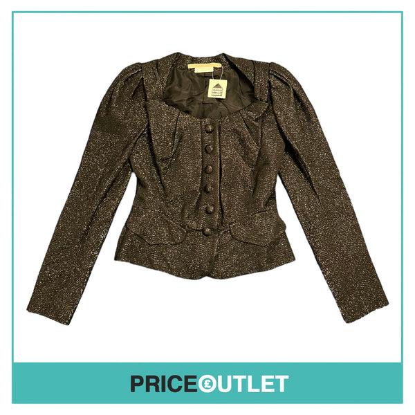 David Szeto - Black Sparkly Long Sleeve Jacket - Size 38 - BRAND NEW WITH TAGS