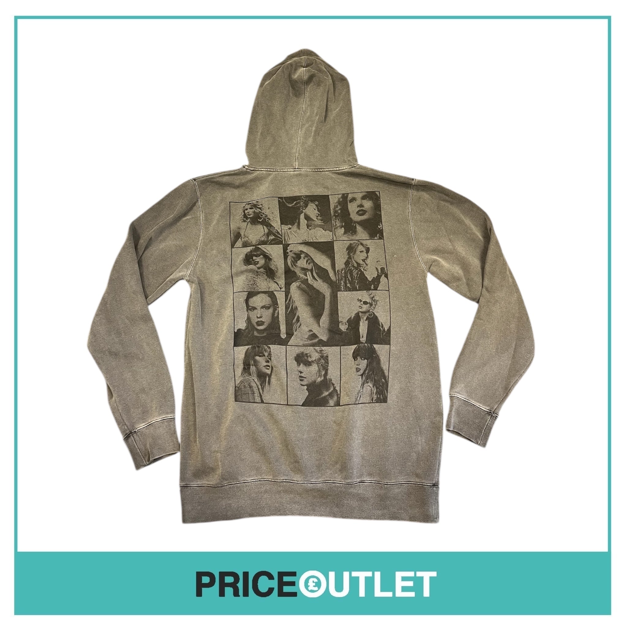 Original Taylor Swift - The Eras Tour - Charcoal Hoodie (Size M) (Damaged)