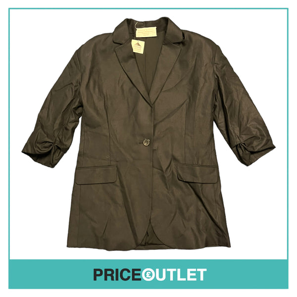 David Szeto - Black Blazer with Half Sleeves - Size 38 - BRAND NEW WITH TAGS