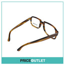 Clear Lens Brown Translucent Striped Patterned Glasses RRP £325