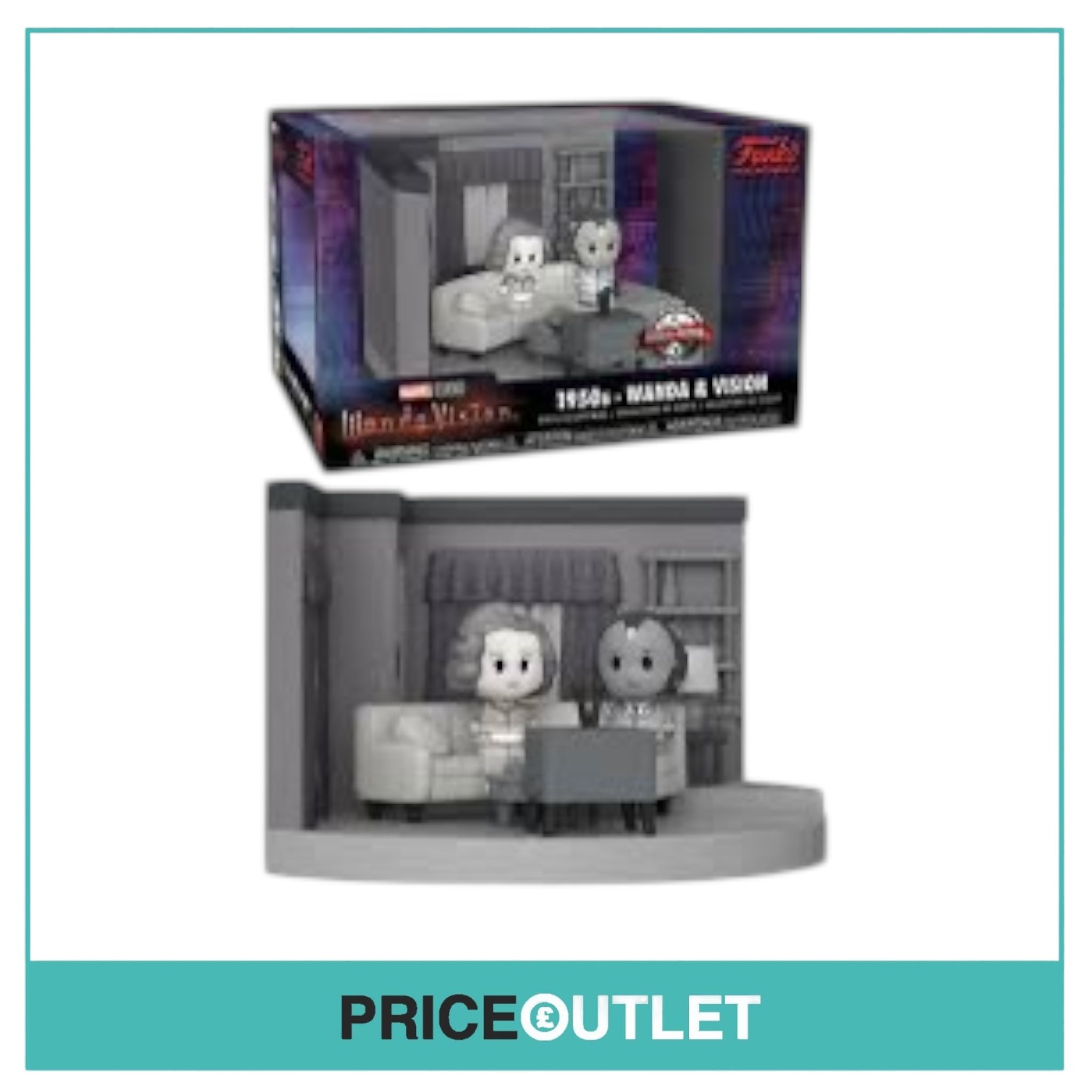 Funko - Marvel - Wanda Vision 1950’s Wanda & Vision Movie Moment - Brand New