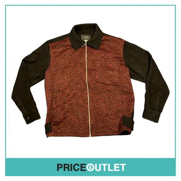 Proper Gang - Black Jacket with Red Leopard Print Body - Size S - BRAND NEW WITH TAGS