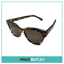 Yellow & Brown Tortoiseshell Print Frame Sunglasses With Gold Detail RRP £325