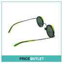 Round Sunglasses With Green Fluorescent Detail RRP £325