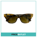 Pearlescent Yellow & Brown Tortoiseshell Print Frame Sunglasses RRP £325