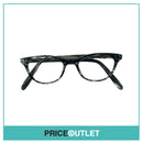 Clear Lens Black & Clear Striped Pattern Glasses RRP £325