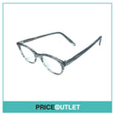 Clear Lens Black & Clear Striped Pattern Glasses RRP £325