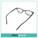 Clear Lens Black & Clear Striped Pattern Glasses RRP £325