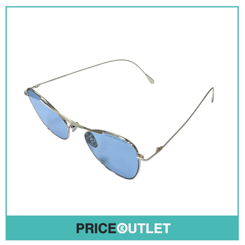 Blue Lens Silver Frame Cat Eye Sunglasses RRP £325