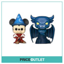 Funko - Disney Fantasia - Sorcerer Mickey & Chernabog 2 Pack - Brand New